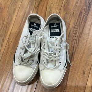 Converse DRKSTAR Cream and Black Sneakers
